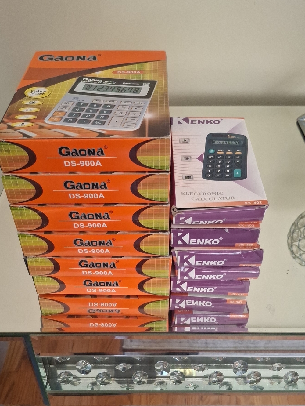 $30 For All 11 Pieces Gaona DS-900A Desktop Calculator - Orange
